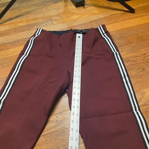 rag & bone Burgundy Side-Stripe Tailored Pants – Size 10 - Picture 7 of 9